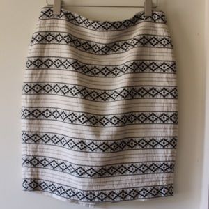Ann Taylor printed pencil skirt